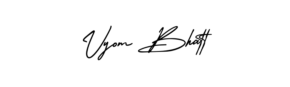 Make a beautiful signature design for name Vyom Bhatt. Use this online signature maker to create a handwritten signature for free. Vyom Bhatt signature style 3 images and pictures png