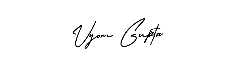 Similarly AmerikaSignatureDemo-Regular is the best handwritten signature design. Signature creator online .You can use it as an online autograph creator for name Vyom Gupta. Vyom Gupta signature style 3 images and pictures png