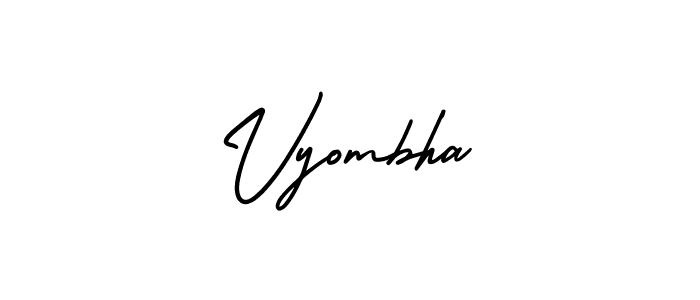 Similarly AmerikaSignatureDemo-Regular is the best handwritten signature design. Signature creator online .You can use it as an online autograph creator for name Vyombha. Vyombha signature style 3 images and pictures png
