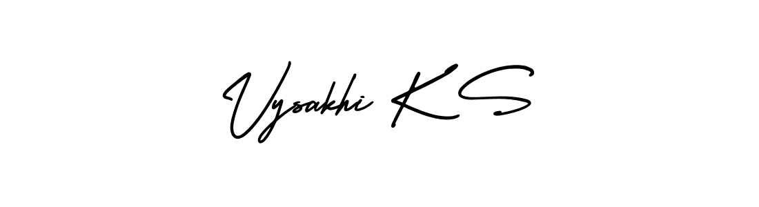 Make a beautiful signature design for name Vysakhi K S. Use this online signature maker to create a handwritten signature for free. Vysakhi K S signature style 3 images and pictures png