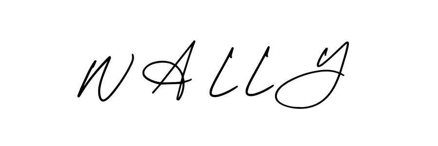 Make a beautiful signature design for name W A L L Y. Use this online signature maker to create a handwritten signature for free. W A L L Y signature style 3 images and pictures png