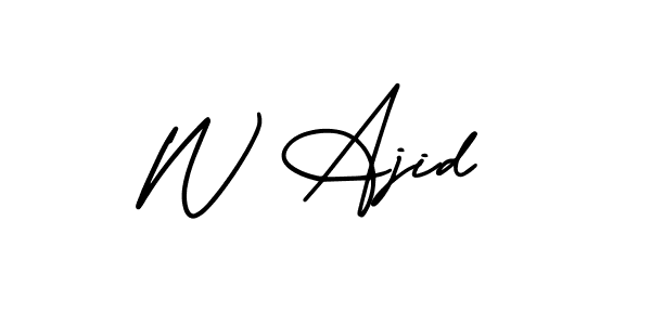 Also we have W Ajid name is the best signature style. Create professional handwritten signature collection using AmerikaSignatureDemo-Regular autograph style. W Ajid signature style 3 images and pictures png