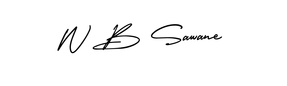 You can use this online signature creator to create a handwritten signature for the name W B Sawane. This is the best online autograph maker. W B Sawane signature style 3 images and pictures png