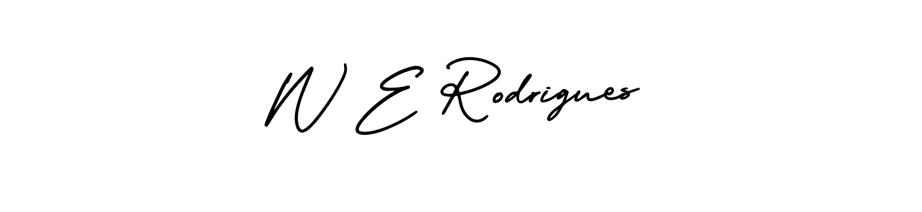 Make a beautiful signature design for name W E Rodrigues. Use this online signature maker to create a handwritten signature for free. W E Rodrigues signature style 3 images and pictures png