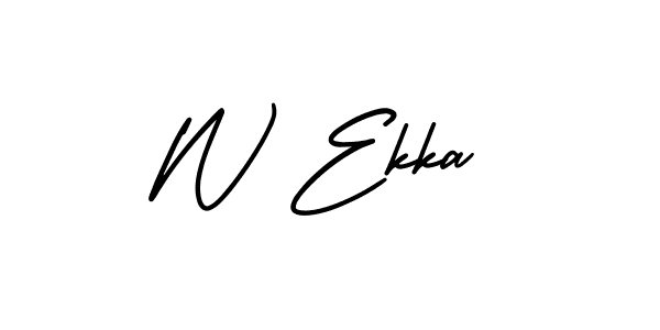 Similarly AmerikaSignatureDemo-Regular is the best handwritten signature design. Signature creator online .You can use it as an online autograph creator for name W Ekka. W Ekka signature style 3 images and pictures png