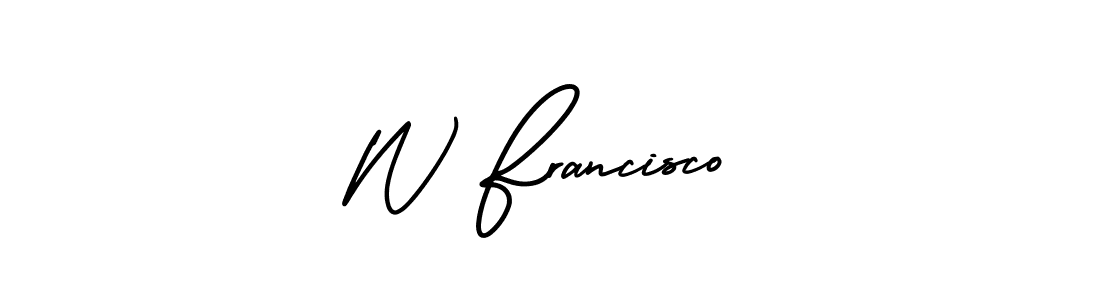 See photos of W Francisco official signature by Spectra . Check more albums & portfolios. Read reviews & check more about AmerikaSignatureDemo-Regular font. W Francisco signature style 3 images and pictures png