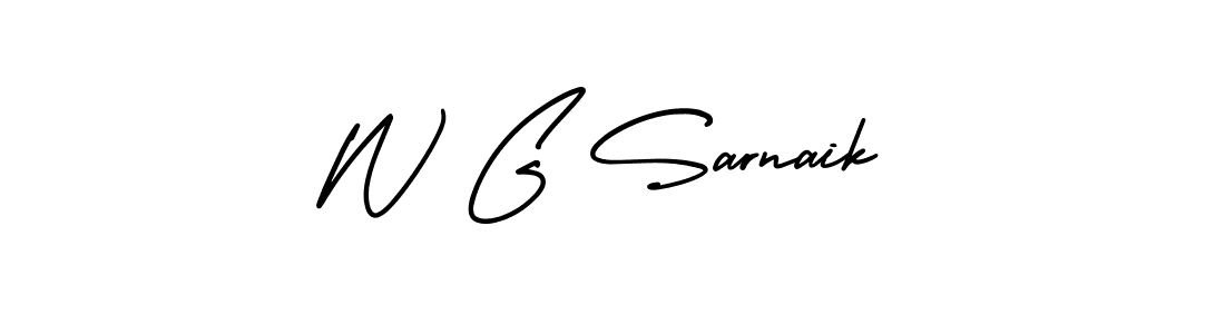 if you are searching for the best signature style for your name W G Sarnaik. so please give up your signature search. here we have designed multiple signature styles  using AmerikaSignatureDemo-Regular. W G Sarnaik signature style 3 images and pictures png