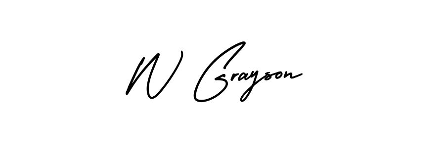 Make a beautiful signature design for name W Grayson. Use this online signature maker to create a handwritten signature for free. W Grayson signature style 3 images and pictures png