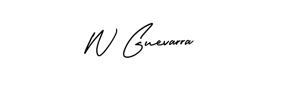 Make a beautiful signature design for name W Guevarra. Use this online signature maker to create a handwritten signature for free. W Guevarra signature style 3 images and pictures png