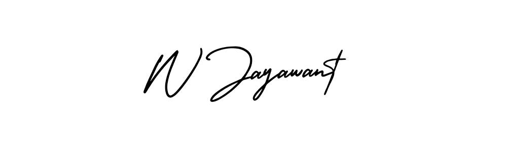 How to make W Jayawant signature? AmerikaSignatureDemo-Regular is a professional autograph style. Create handwritten signature for W Jayawant name. W Jayawant signature style 3 images and pictures png