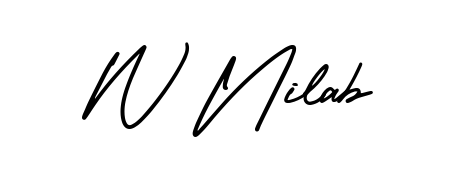 This is the best signature style for the W Nilab name. Also you like these signature font (AmerikaSignatureDemo-Regular). Mix name signature. W Nilab signature style 3 images and pictures png