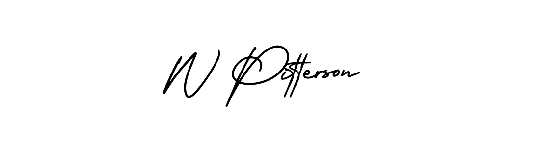 Similarly AmerikaSignatureDemo-Regular is the best handwritten signature design. Signature creator online .You can use it as an online autograph creator for name W Pitterson. W Pitterson signature style 3 images and pictures png