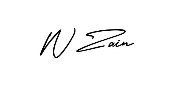 Make a beautiful signature design for name W Zain. Use this online signature maker to create a handwritten signature for free. W Zain signature style 3 images and pictures png