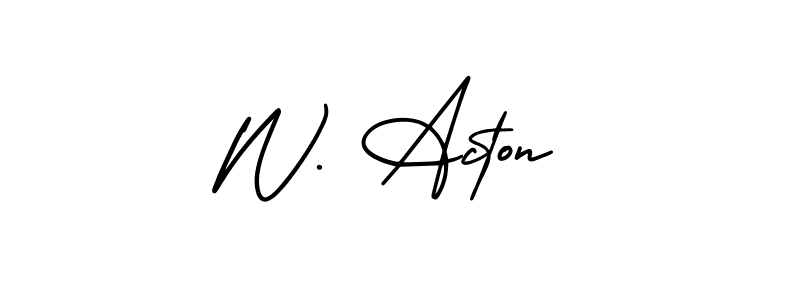 Best and Professional Signature Style for W. Acton. AmerikaSignatureDemo-Regular Best Signature Style Collection. W. Acton signature style 3 images and pictures png