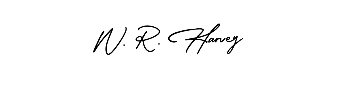 Also You can easily find your signature by using the search form. We will create W. R. Harvey name handwritten signature images for you free of cost using AmerikaSignatureDemo-Regular sign style. W. R. Harvey signature style 3 images and pictures png