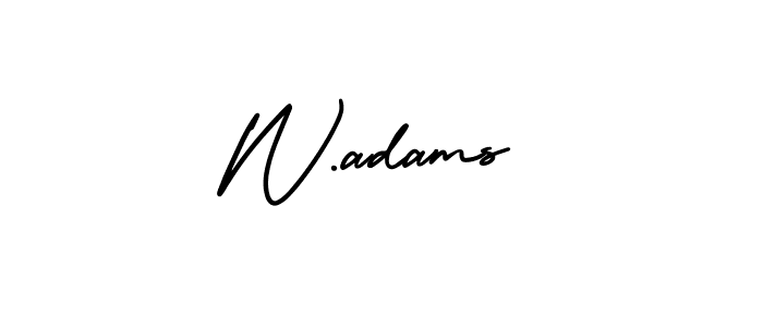 How to make W.adams signature? AmerikaSignatureDemo-Regular is a professional autograph style. Create handwritten signature for W.adams name. W.adams signature style 3 images and pictures png