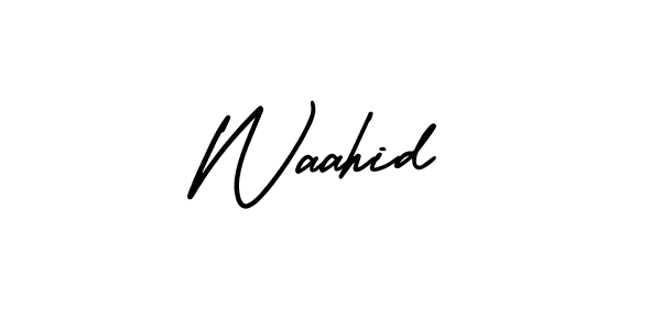 Waahid stylish signature style. Best Handwritten Sign (AmerikaSignatureDemo-Regular) for my name. Handwritten Signature Collection Ideas for my name Waahid. Waahid signature style 3 images and pictures png