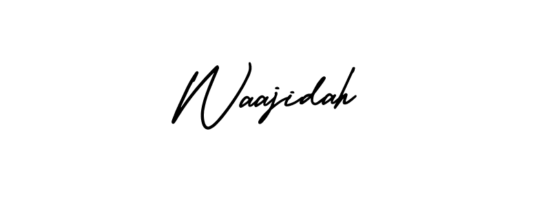 It looks lik you need a new signature style for name Waajidah. Design unique handwritten (AmerikaSignatureDemo-Regular) signature with our free signature maker in just a few clicks. Waajidah signature style 3 images and pictures png