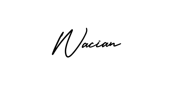 Make a beautiful signature design for name Wacian. Use this online signature maker to create a handwritten signature for free. Wacian signature style 3 images and pictures png