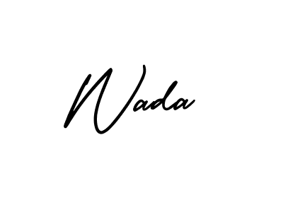 How to Draw Wada signature style? AmerikaSignatureDemo-Regular is a latest design signature styles for name Wada. Wada signature style 3 images and pictures png