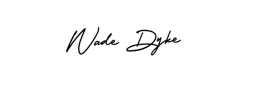 AmerikaSignatureDemo-Regular is a professional signature style that is perfect for those who want to add a touch of class to their signature. It is also a great choice for those who want to make their signature more unique. Get Wade Dyke name to fancy signature for free. Wade Dyke signature style 3 images and pictures png