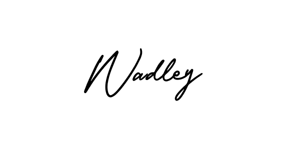 Design your own signature with our free online signature maker. With this signature software, you can create a handwritten (AmerikaSignatureDemo-Regular) signature for name Wadley. Wadley signature style 3 images and pictures png