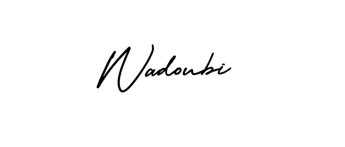 Best and Professional Signature Style for Wadoubi. AmerikaSignatureDemo-Regular Best Signature Style Collection. Wadoubi signature style 3 images and pictures png