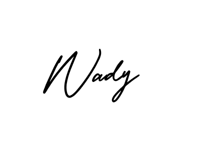 Create a beautiful signature design for name Wady. With this signature (AmerikaSignatureDemo-Regular) fonts, you can make a handwritten signature for free. Wady signature style 3 images and pictures png