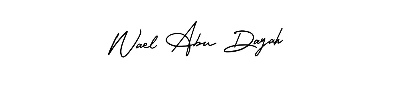 Create a beautiful signature design for name Wael Abu Dayah. With this signature (AmerikaSignatureDemo-Regular) fonts, you can make a handwritten signature for free. Wael Abu Dayah signature style 3 images and pictures png