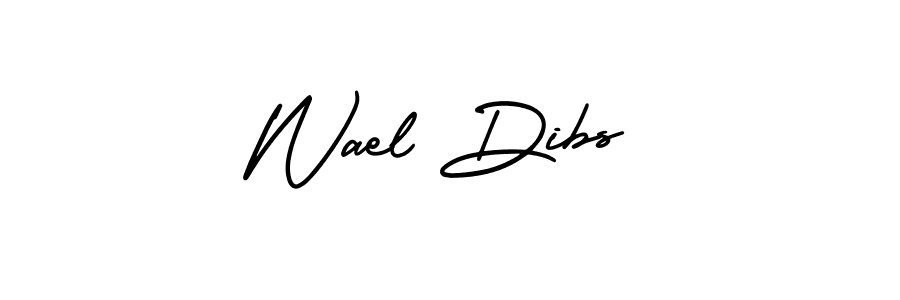 Similarly AmerikaSignatureDemo-Regular is the best handwritten signature design. Signature creator online .You can use it as an online autograph creator for name Wael Dibs. Wael Dibs signature style 3 images and pictures png