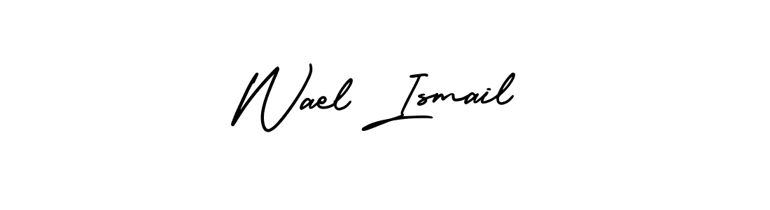 if you are searching for the best signature style for your name Wael Ismail. so please give up your signature search. here we have designed multiple signature styles  using AmerikaSignatureDemo-Regular. Wael Ismail signature style 3 images and pictures png