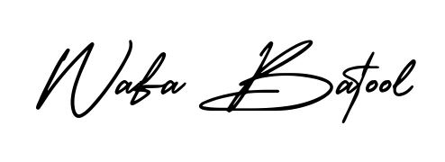 Make a beautiful signature design for name Wafa Batool. With this signature (AmerikaSignatureDemo-Regular) style, you can create a handwritten signature for free. Wafa Batool signature style 3 images and pictures png