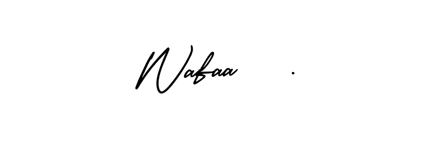 Wafaa   . stylish signature style. Best Handwritten Sign (AmerikaSignatureDemo-Regular) for my name. Handwritten Signature Collection Ideas for my name Wafaa   .. Wafaa   . signature style 3 images and pictures png