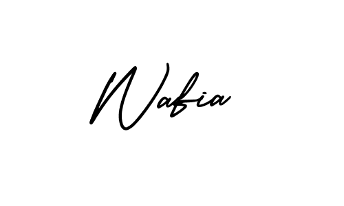 AmerikaSignatureDemo-Regular is a professional signature style that is perfect for those who want to add a touch of class to their signature. It is also a great choice for those who want to make their signature more unique. Get Wafia name to fancy signature for free. Wafia signature style 3 images and pictures png