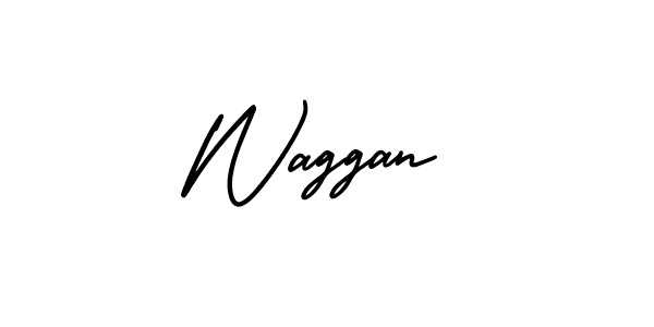 The best way (AmerikaSignatureDemo-Regular) to make a short signature is to pick only two or three words in your name. The name Waggan include a total of six letters. For converting this name. Waggan signature style 3 images and pictures png