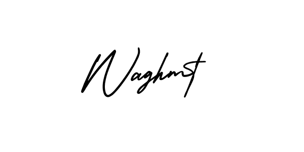 This is the best signature style for the Waghmt name. Also you like these signature font (AmerikaSignatureDemo-Regular). Mix name signature. Waghmt signature style 3 images and pictures png