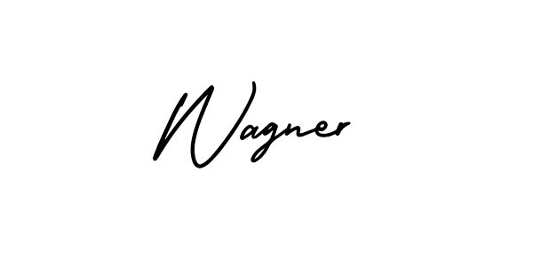 Wagner stylish signature style. Best Handwritten Sign (AmerikaSignatureDemo-Regular) for my name. Handwritten Signature Collection Ideas for my name Wagner. Wagner signature style 3 images and pictures png