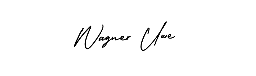 if you are searching for the best signature style for your name Wagner Uwe. so please give up your signature search. here we have designed multiple signature styles  using AmerikaSignatureDemo-Regular. Wagner Uwe signature style 3 images and pictures png