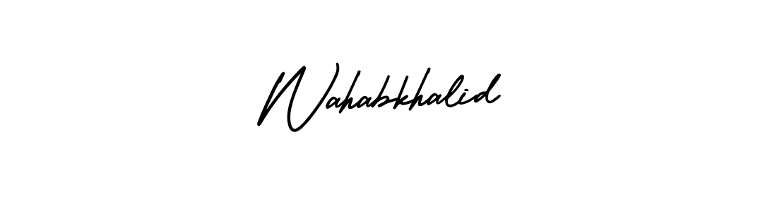 Make a beautiful signature design for name Wahabkhalid. Use this online signature maker to create a handwritten signature for free. Wahabkhalid signature style 3 images and pictures png