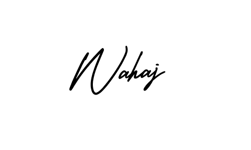 Wahaj stylish signature style. Best Handwritten Sign (AmerikaSignatureDemo-Regular) for my name. Handwritten Signature Collection Ideas for my name Wahaj. Wahaj signature style 3 images and pictures png