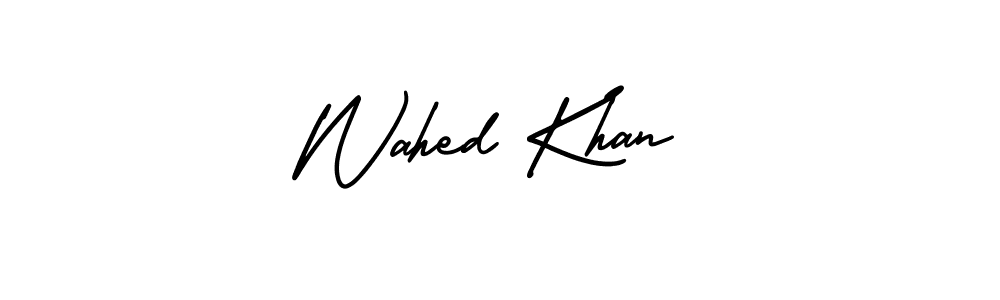 Similarly AmerikaSignatureDemo-Regular is the best handwritten signature design. Signature creator online .You can use it as an online autograph creator for name Wahed Khan. Wahed Khan signature style 3 images and pictures png
