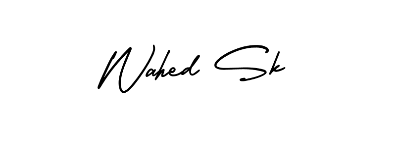Also we have Wahed Sk name is the best signature style. Create professional handwritten signature collection using AmerikaSignatureDemo-Regular autograph style. Wahed Sk signature style 3 images and pictures png