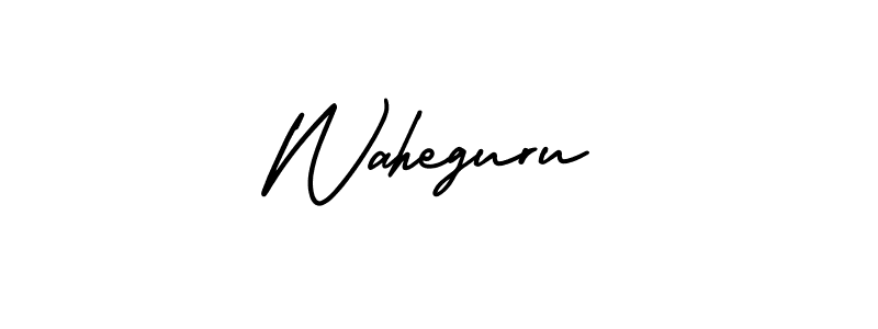 Use a signature maker to create a handwritten signature online. With this signature software, you can design (AmerikaSignatureDemo-Regular) your own signature for name Waheguru. Waheguru signature style 3 images and pictures png