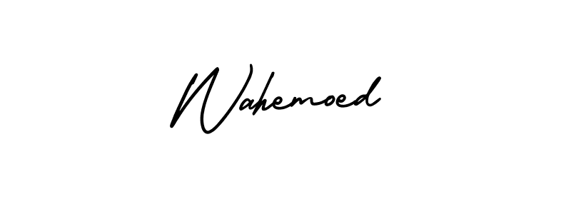 Also You can easily find your signature by using the search form. We will create Wahemoed name handwritten signature images for you free of cost using AmerikaSignatureDemo-Regular sign style. Wahemoed signature style 3 images and pictures png