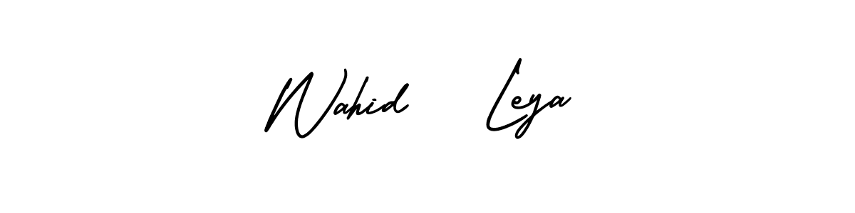 Best and Professional Signature Style for Wahid   Leya. AmerikaSignatureDemo-Regular Best Signature Style Collection. Wahid   Leya signature style 3 images and pictures png