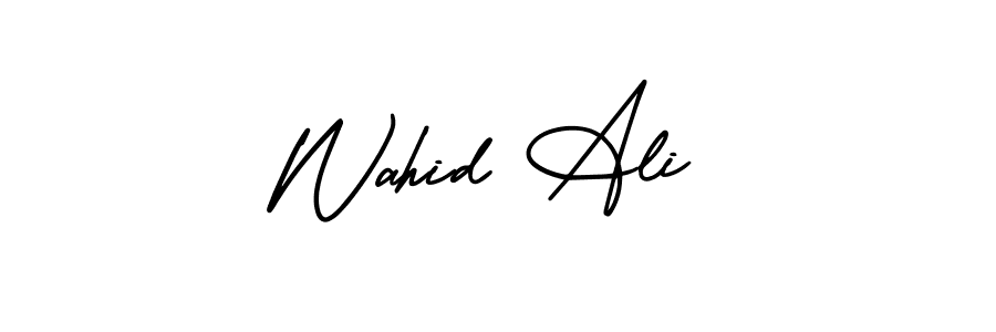 Create a beautiful signature design for name Wahid Ali. With this signature (AmerikaSignatureDemo-Regular) fonts, you can make a handwritten signature for free. Wahid Ali signature style 3 images and pictures png