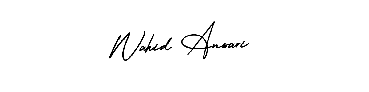 Check out images of Autograph of Wahid Ansari name. Actor Wahid Ansari Signature Style. AmerikaSignatureDemo-Regular is a professional sign style online. Wahid Ansari signature style 3 images and pictures png