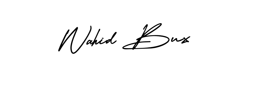 Wahid Bux stylish signature style. Best Handwritten Sign (AmerikaSignatureDemo-Regular) for my name. Handwritten Signature Collection Ideas for my name Wahid Bux. Wahid Bux signature style 3 images and pictures png