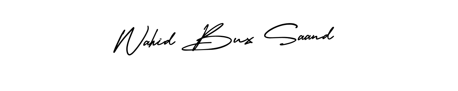 You can use this online signature creator to create a handwritten signature for the name Wahid Bux Saand. This is the best online autograph maker. Wahid Bux Saand signature style 3 images and pictures png