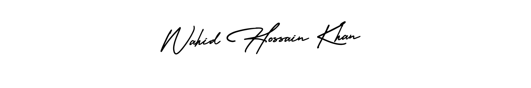 Make a beautiful signature design for name Wahid Hossain Khan. With this signature (AmerikaSignatureDemo-Regular) style, you can create a handwritten signature for free. Wahid Hossain Khan signature style 3 images and pictures png